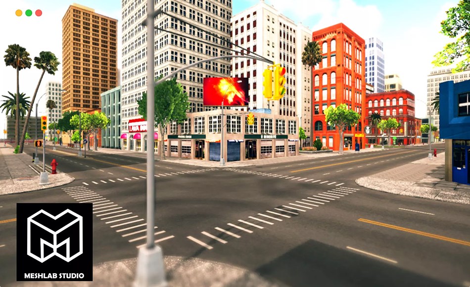 Unity场景 – 繁华的城市资产 Urban City Package