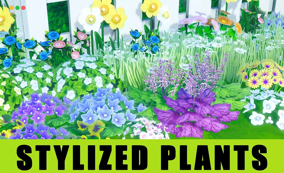 Unity资产 – 风格化植物 Low Poly Plant Collections