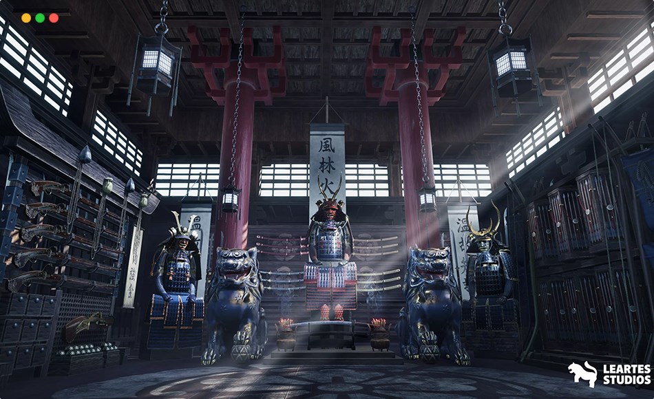 Unity场景 – 封建日本作战室环境 Feudal Japan Warroom Environment