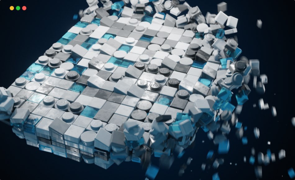 Blender插件 – 乐高积木 Geo Nodes Lego Assembly