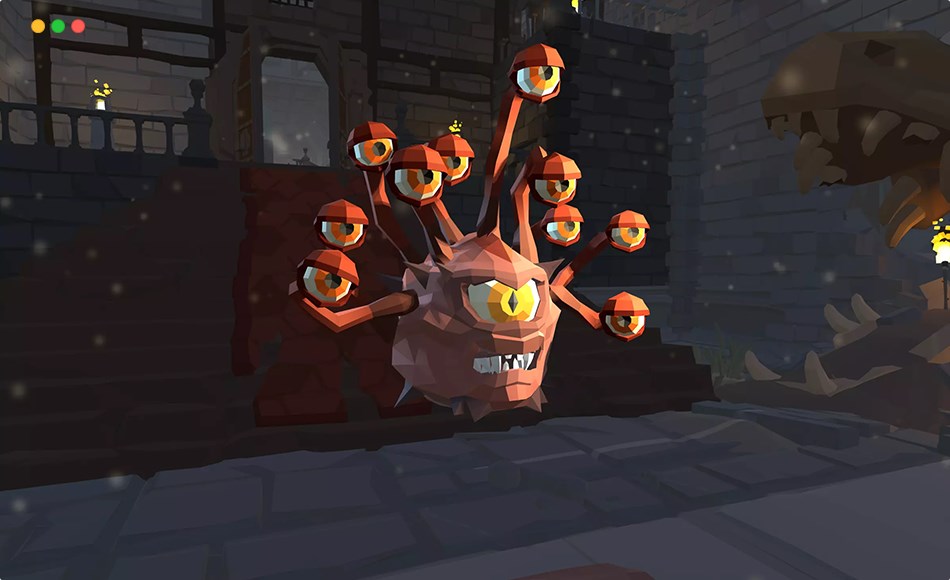 Unity角色 – 多眼虫奇幻角色 Low Poly Character – Gazer – Fantasy RPG