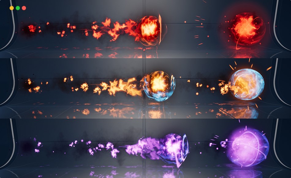 【UE5】魔法弹射特效 Magic Projectiles Vol. 2 – Niagara