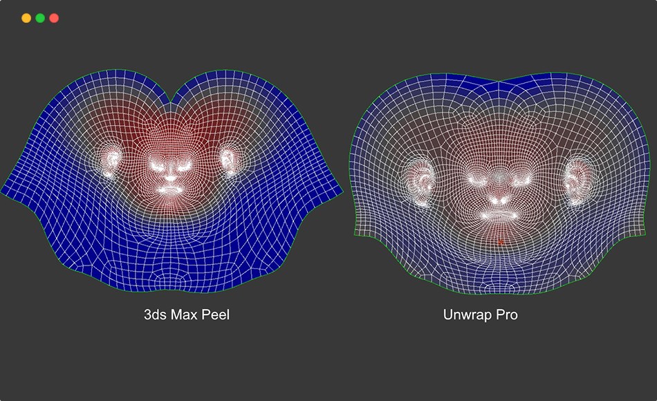 3DMax插件 – 展UV插件 Unwrap Pro