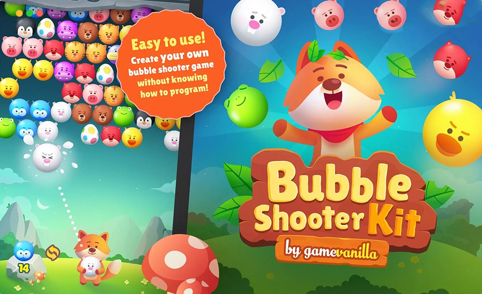 Unity开发 – 泡泡射击游戏开发模板 Bubble Shooter Kit