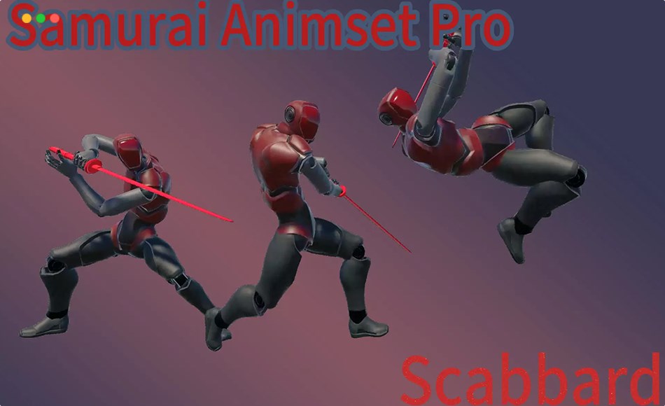 Unity动画 – 双手刀格斗动画 Two-Handed Samurai Sword Animset