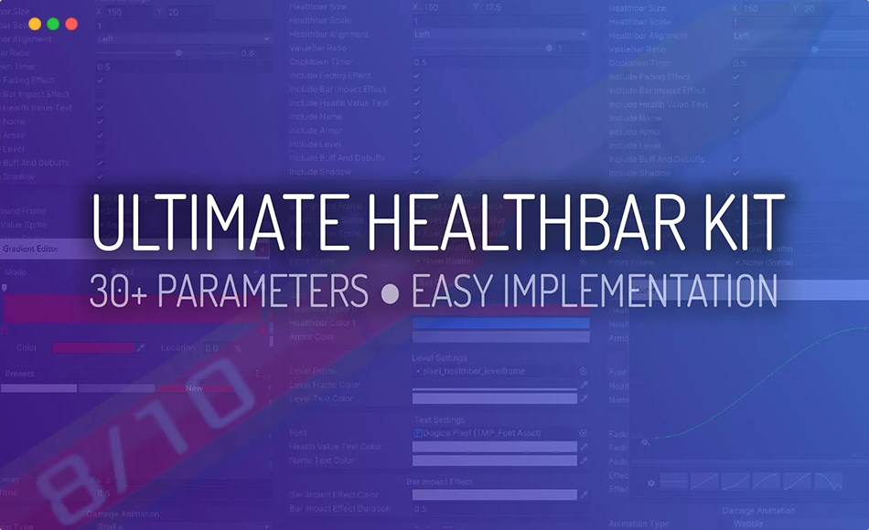 Unity插件 – 生命条工具包 Ultimate Healthbar Kit