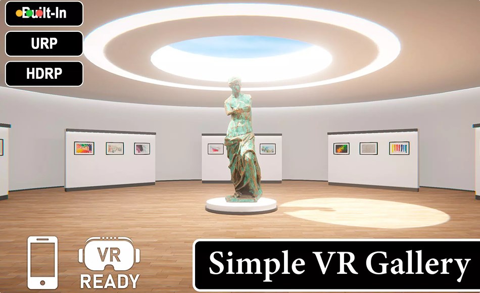 Unity场景 – 艺术画廊场景 Simple VR Gallery
