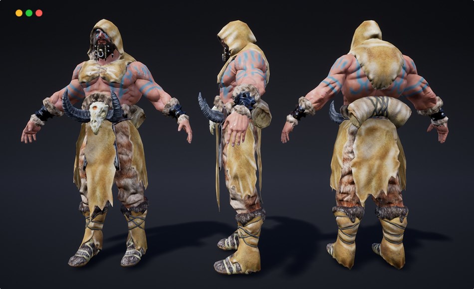 【UE5】野蛮人角色 Fantasy Barbarian