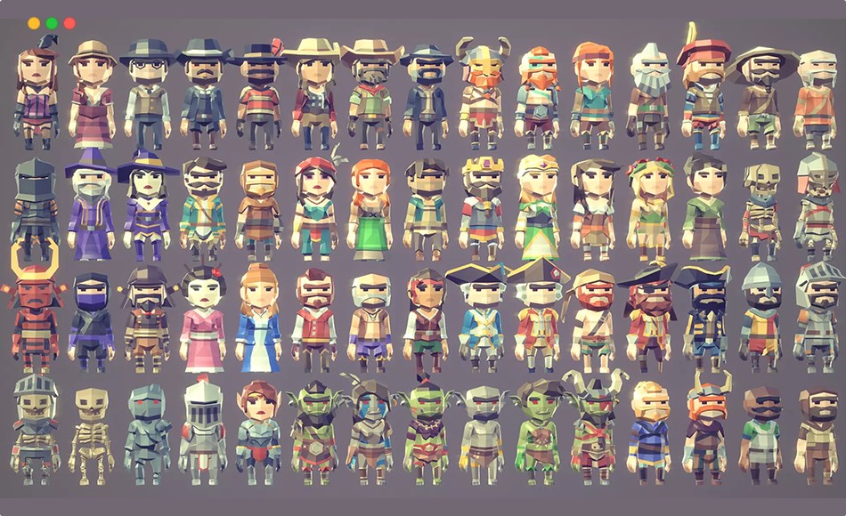 Unity角色 – 奇幻角色资产包 POLYGON MINI – Fantasy Character Pack