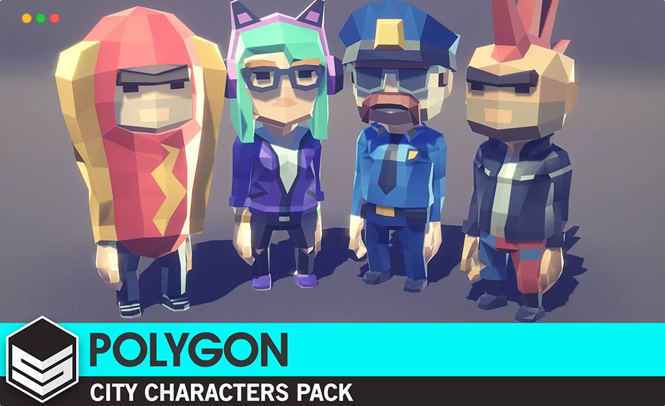 Unity角色 – 风格化城市角色包 POLYGON MINI – City Character Pack