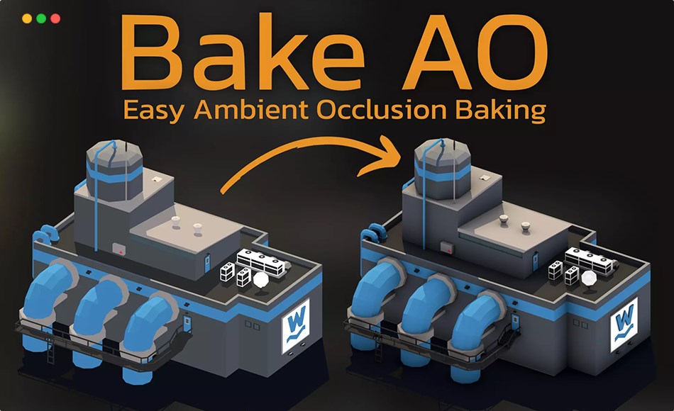 Unity插件 – 环境光遮蔽烘焙插件 Bake AO – Easy ambient occlusion baking