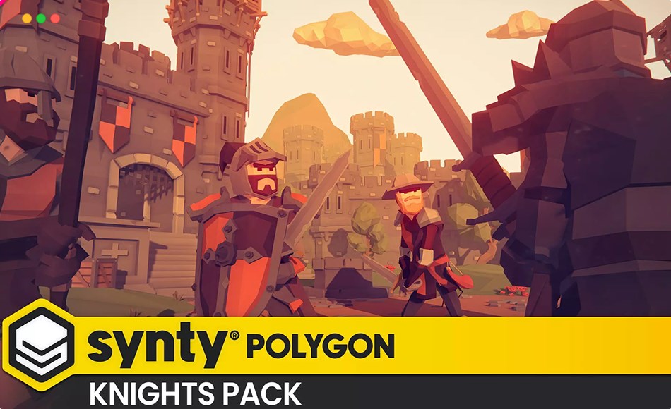 【更新】Unity角色 – 风格化模型角色 POLYGON Knights – Low Poly 3D Art