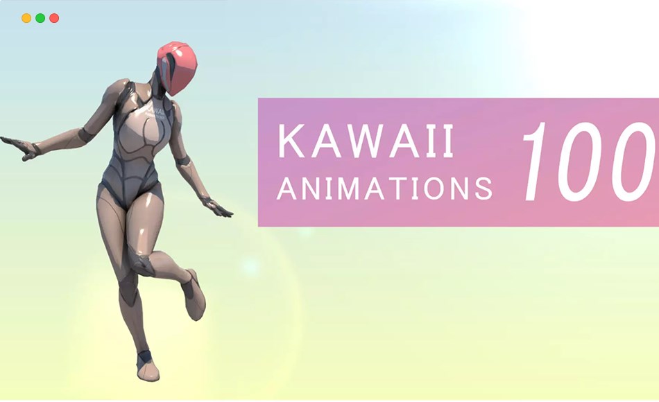 Unity动画 – 角色可爱动画 KAWAII ANIMATIONS 100