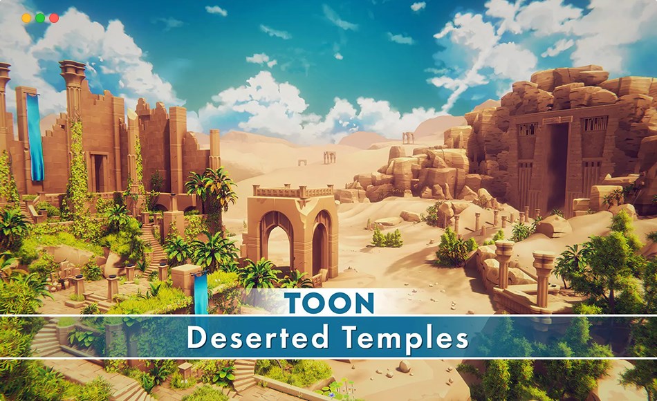 Unity资产 – 风格化卡通荒废寺庙 Toon Deserted Temples