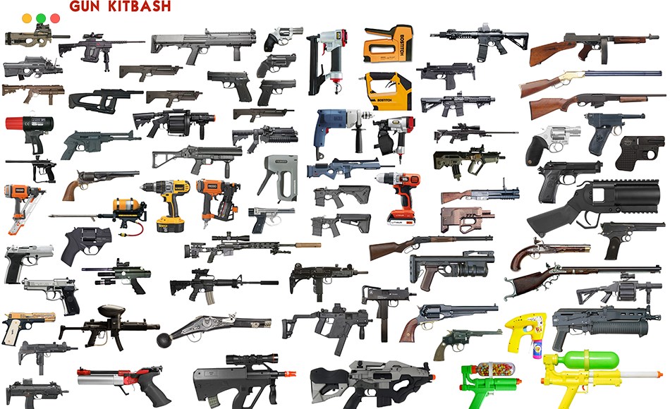 Pew Pew pack 1 (80 gun kitbash set)