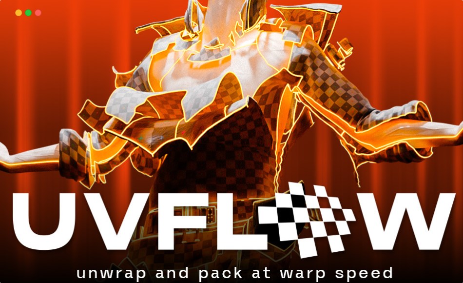 Blender插件 – 快速展UV插件 Uv Flow