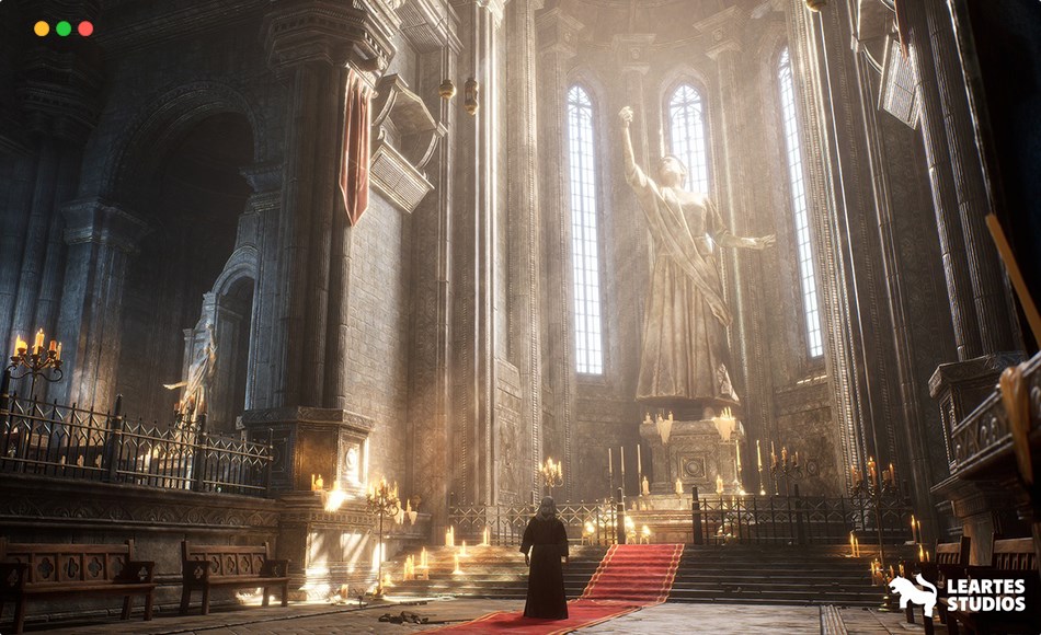 【UE5】古老大教堂环境 Ancient Cathedral Environment ( Ancient Cathedral Ancient Dungeon Cathedral 3D )