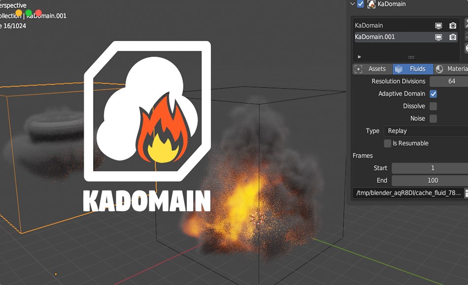 Blender插件 – 物理模拟管理器插件 Kadomain