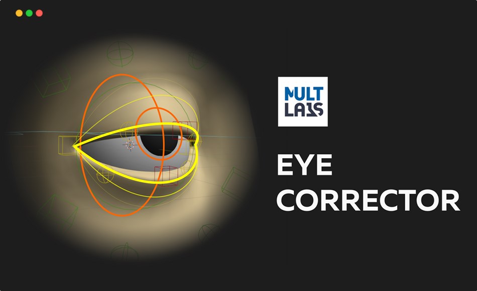 Blender插件 – 眼睛矫正器插件 Eye Corrector