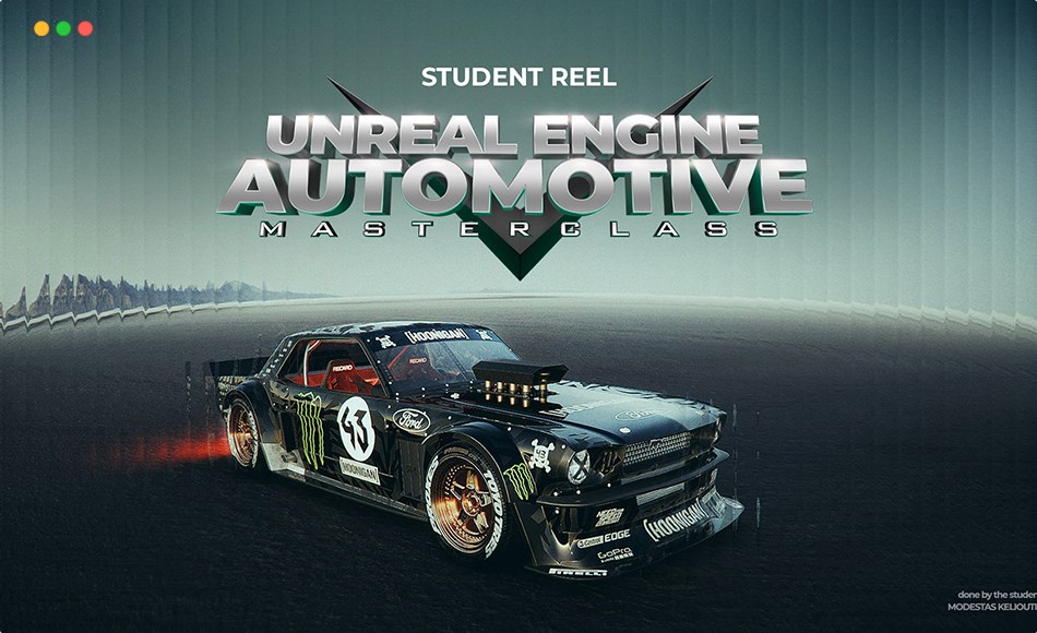 【中文字幕】虚幻引擎汽车大师教程 Unreal Engine Automotive Masterclass – Allan Portilho