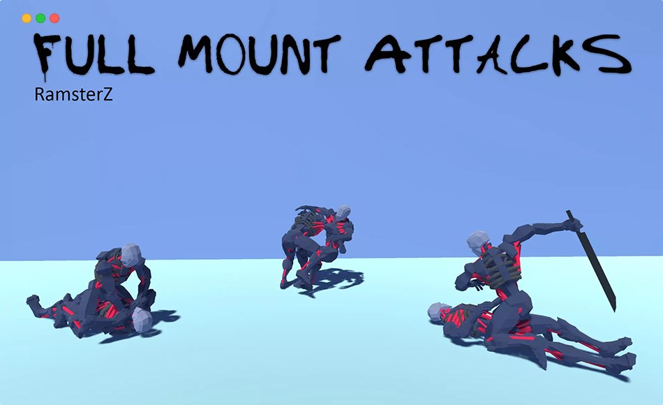 Unity动画 – 双人格斗动画 Full Mount Attacks