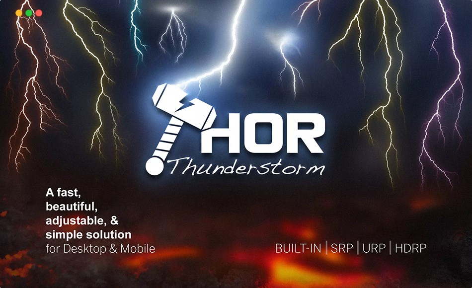 Unity资产 – 雷电系统 THOR Thunderstorm