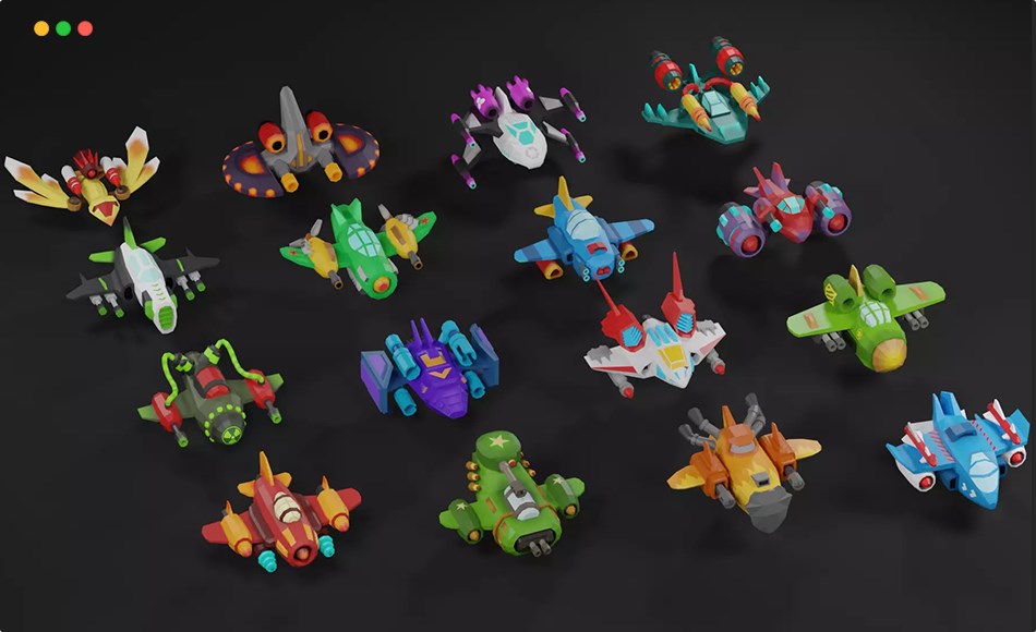 Unity资产 – 风格化飞行战斗飞机 Low Poly Fly Battle Airplanes Assets Pack Unity资产 – 风格化飞行战斗飞机 Low Poly Fly Battle Airplanes Assets Pack