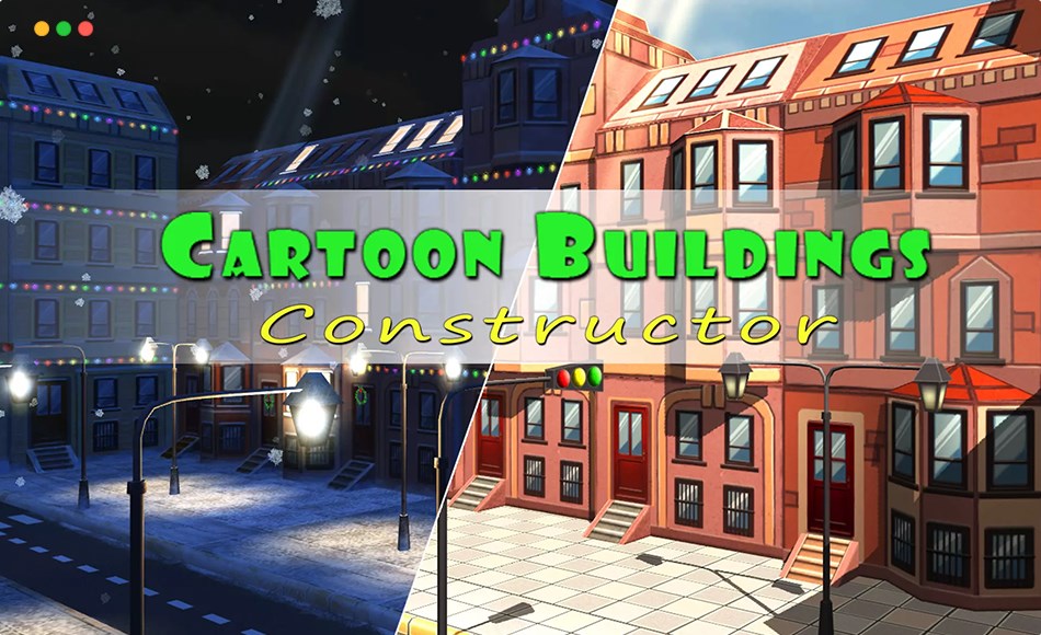 Unity插件 – 卡通房屋建筑构造插件 Cartoon Buildings Constructor