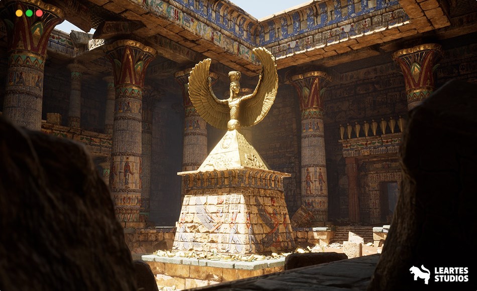 【UE5】埃及神庙 The Grand Egyptian Temple ( Egyptian Temple Ancient Exterior Interior Temple )