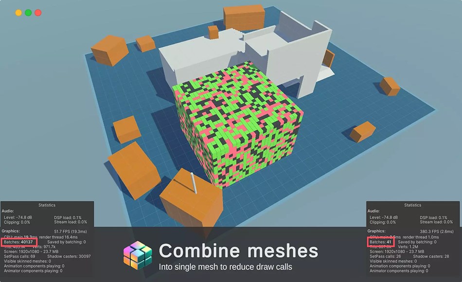 Unity插件 – 动态网格合并器 Dynamic Mesh Combiner
