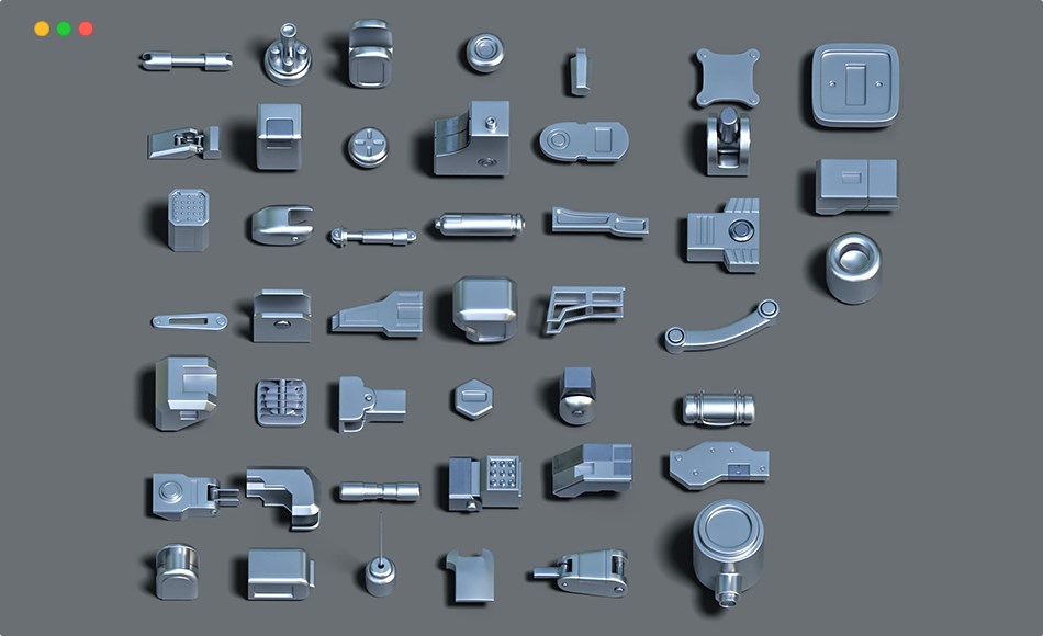 模型资产 – 硬表面拼装模型 Hard Surface Kitbash