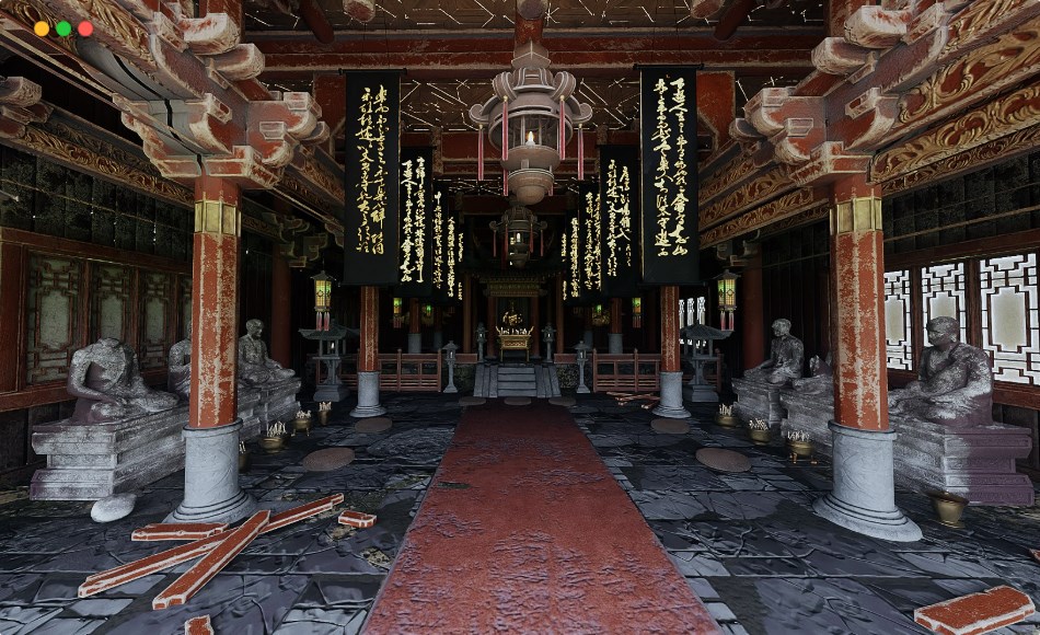 模型资产 – 祭祀庙宇场景 Ancient Chinese Worship Temple 模型资产 – 祭祀庙宇场景 Ancient Chinese Worship Temple