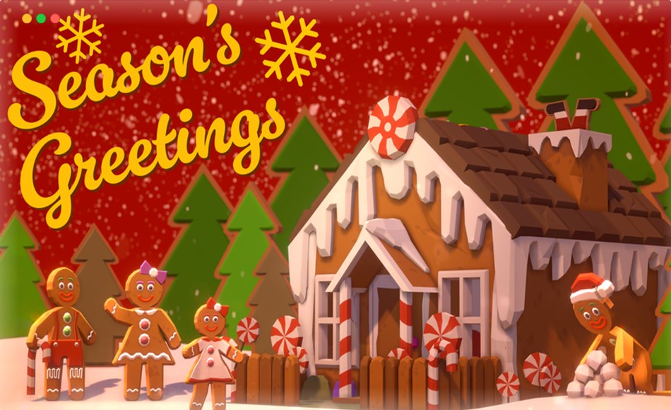 Unity资产 – 风格化节日资产包 POLYGON – Gingerbread