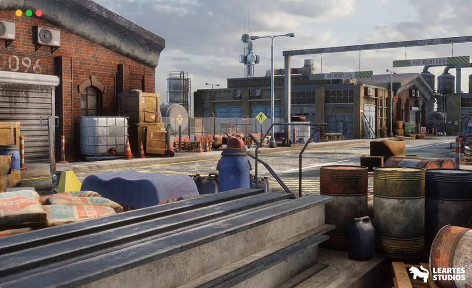 Unity场景 – 工业港口环境 Industrial Harbour – Built