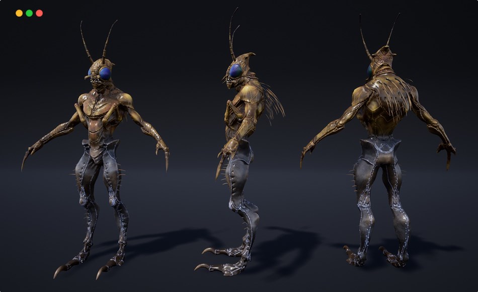 【UE45】生物昆虫角色 Creatures Insects Pack