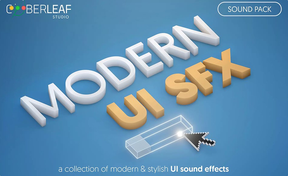 Unity音效 – 现代时尚游戏音效 Modern UI SFX – sound pack