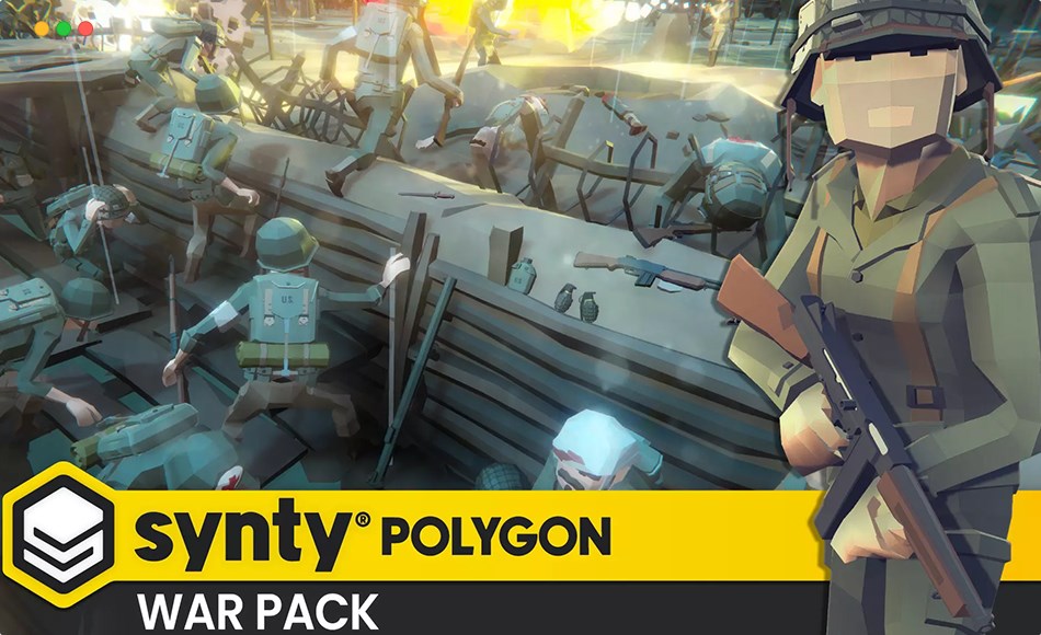 Unity资产 – 风格化战争场景 POLYGON War – Low Poly 3D Art