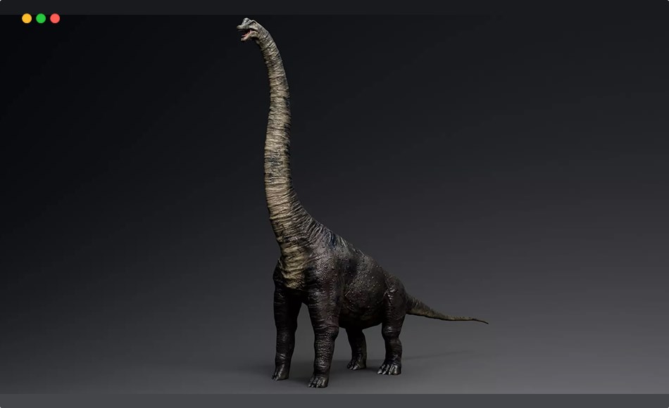 Unity资产 – 写实恐龙 Brachiosaurus Sauropod