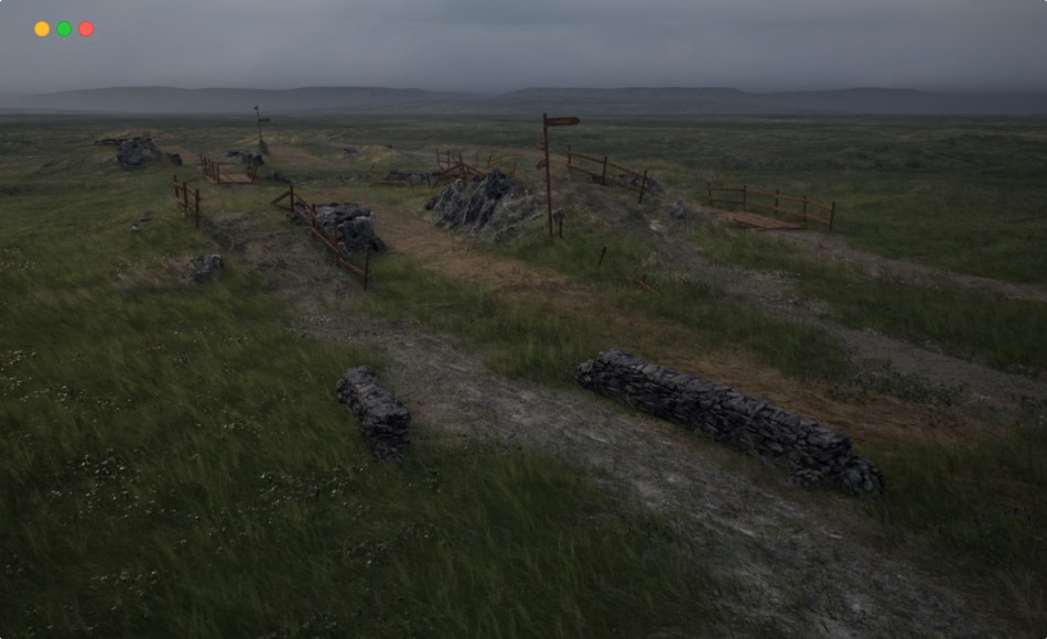 【UE5】天然道路 Brushify – Natural Roads Pack