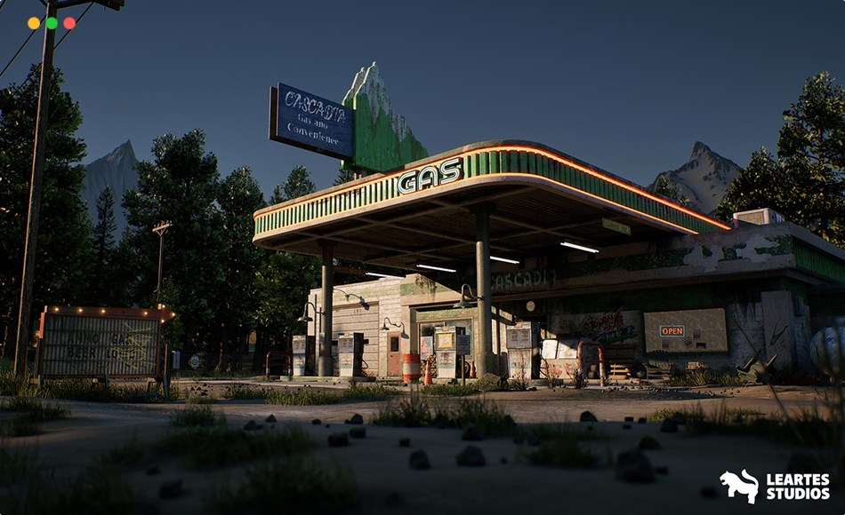【UE5】加油站环境 The Gas Station Environment ( Gas Station Environment Gas Station Fuel Fuel )