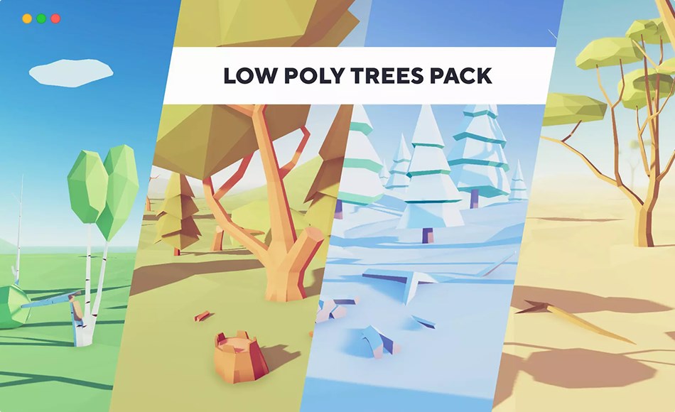 【更新】Unity资产 – 风格化树木 Low Poly Trees – Pack 【更新】Unity资产 – 风格化树木 Low Poly Trees – Pack