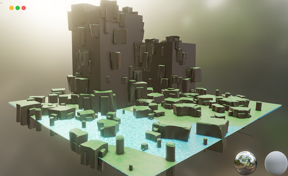 Blender插件 – 风格化环境生成器 Low Poly Environment Builder