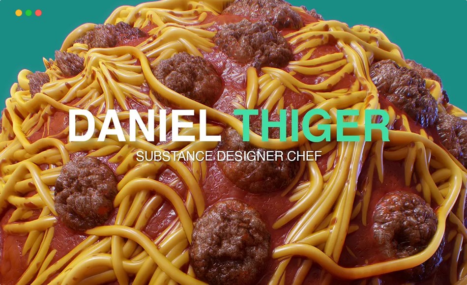 【中文字幕】SD教程 – 意大利面食物制作流程 Substance Designer Spaghetti & Meatballs