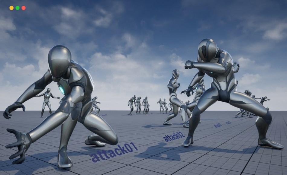 【UE5】巨型傀儡动画集 Giant Golem AnimSet