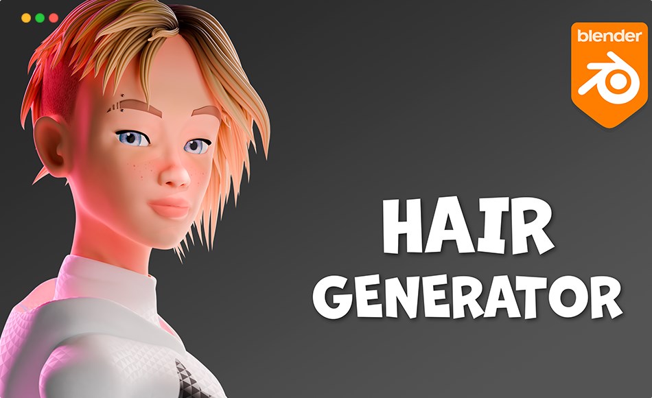 Blender插件 – 头发生成器插件 Behemox Hair Generator for Blender