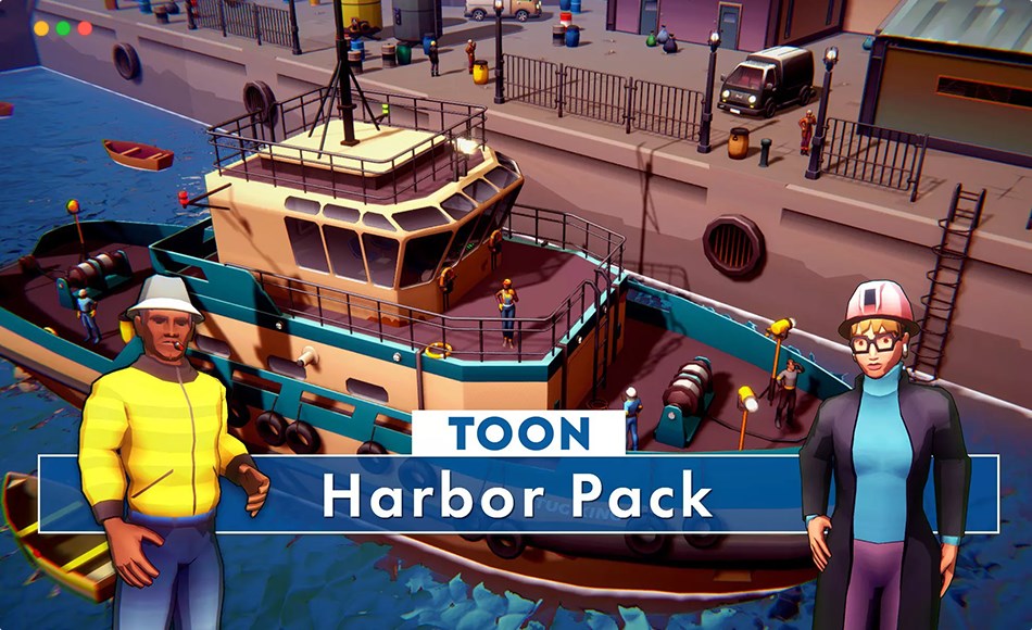 Unity场景 – 风格化港口场景 Toon Harbor Pack