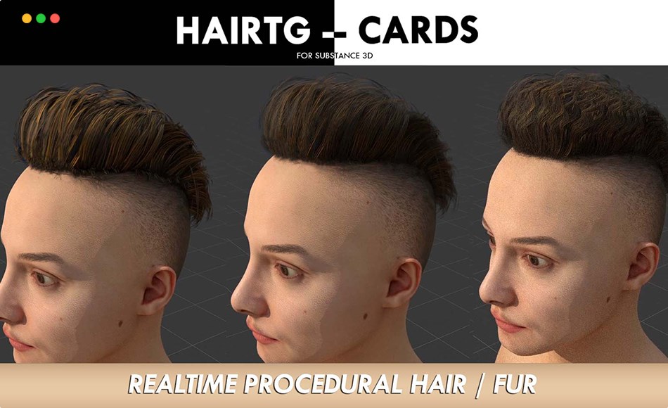 Blender插件 – 发型生成工具 HairTG-Cards