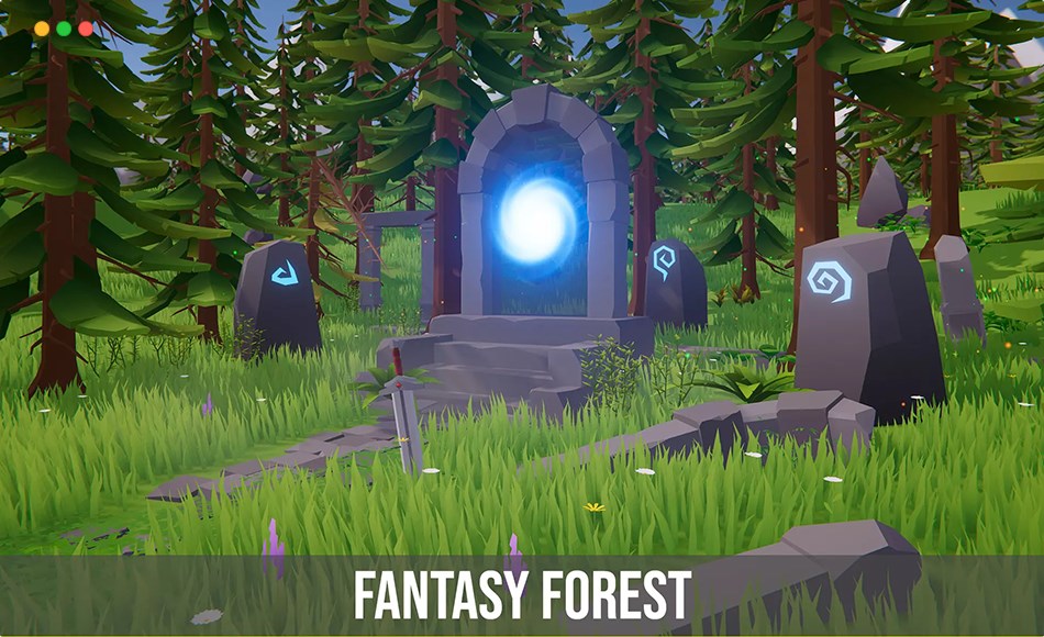 Unity场景 – 风格化幻想森林 Low Poly Fantasy Forest