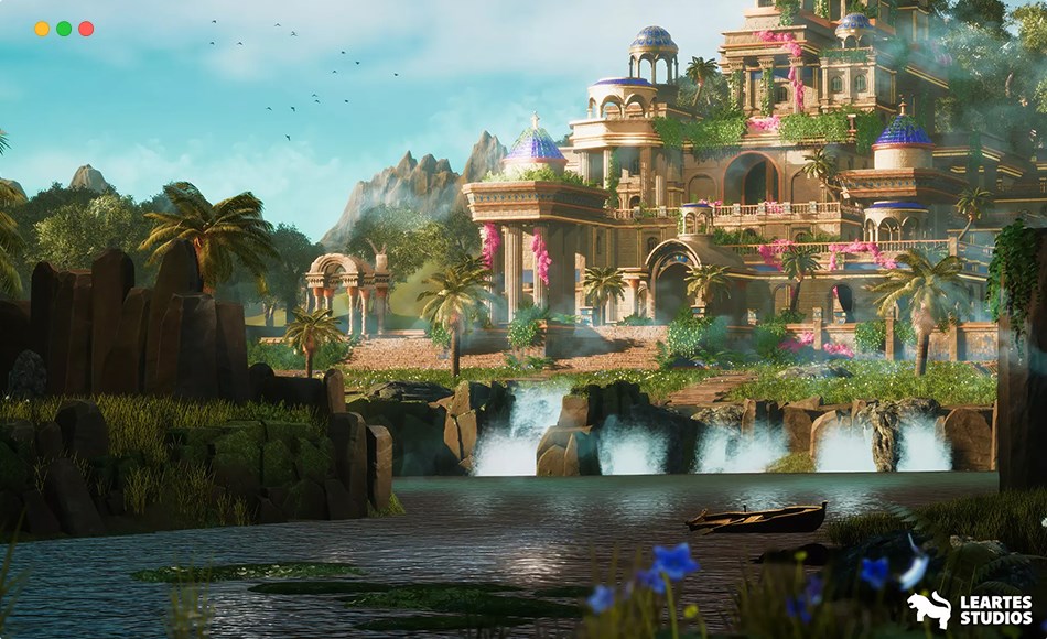 Unity场景 – 风格化天堂花园 Stylized Paradise Gardens (w Characters and Modular)