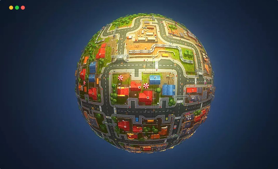 Unity资产 – 弯曲跑酷地图 Curved World